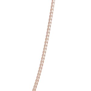 Seinerzeit Boxkette Silber 925 Roségold palttiert...