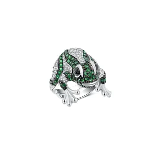 Seinerzeit Allan Frosch Ring SZA-1990-144 Silber 925,...