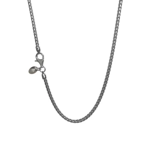 Seinerkette Boxkette 1.9 rutheniert SZK-6910-019 Silber...