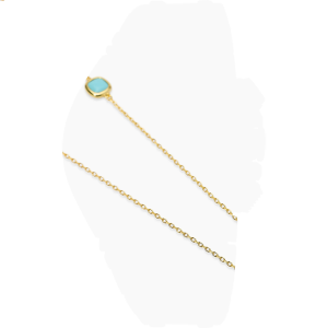 Mabina Halskette 90 cm Silber 925 Goldplattiert mit...