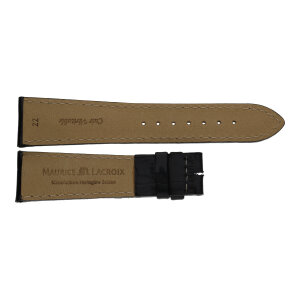 Maurice Lacroix Uhrenarmband echt Leder Schwarz...