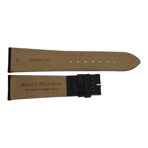 Maurice Lacorix Uhrenarmband Schwarz 2430622100 22 mm...