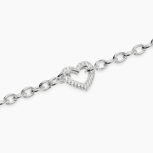 Mabina Armband Herz Silber 925 Zirkonia 534102