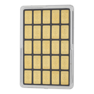 Tafelbarren 999 Feingold 25 x 1 Gramm GB-TB-25.0G-HUM-KAP...
