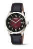 Boccia Herren Uhr 3682-03 Tital, Leder, Schwarz, Rot