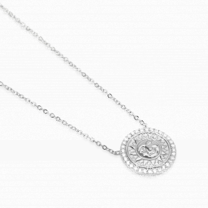 Mabina Halskette mit Sonnenanhänger Silber 925...