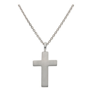 Kreuz Anhänger Silber 925 mattiert JuwelmaLux...