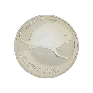 Silbermünze 999 Feinsilber Australian Kangaroo 2004...