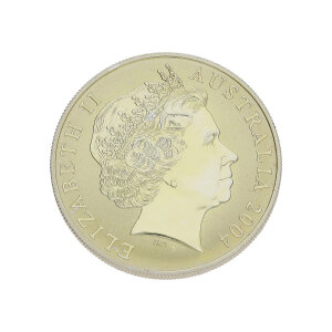 Silbermünze 999 Feinsilber Australian Kangaroo 2004...