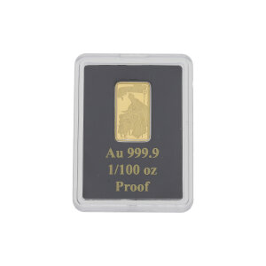 Goldbarren 1/100 Unze Feingold 999,9 Heiliger Nikolaus...