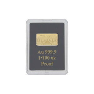 Goldbarren 1/100 Unze Feingold 999,9 Schloss Sanssouci...