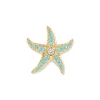 Seinerzeit Sully Aqua Seestern Anhänger SZA-3960-476 Silber 925 Vergoldet Zirkonia