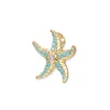 Seinerzeit Sully Aqua Seestern Anhänger SZA-3960-476 Silber 925 Vergoldet Zirkonia