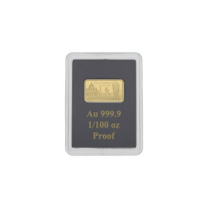 Goldbarren 1/100 Unze Feingold 999,9 Papst Franziskus 85....