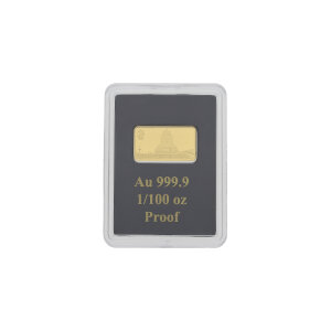Goldbarren 1/100 Unze Porta Westfalica 999,9 Feingold MDM Deutsche Münze GB-GP-0.01UZ-MDM-PWF-KAP
