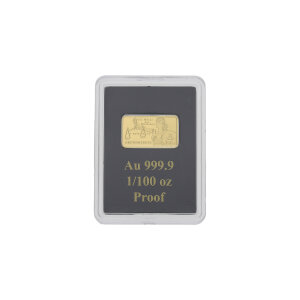 Goldbarren 1/100 Unze Grundgesetz Feingold 999,9 MDM...