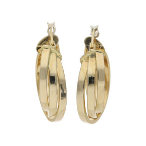 Creolen Gold 375 Damen leicht Second Hand wie neu...