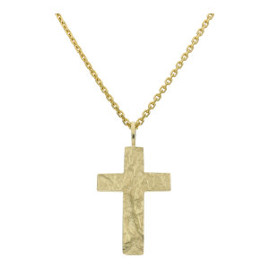 Kreuzanhänger 333 Gold JL20-02-1411 Unisex strukturiert