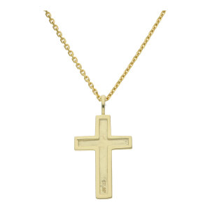 Kreuzanhänger 333 Gold JL20-02-1411 Unisex strukturiert