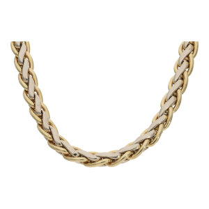 Goldkette Gold 585 Damen bicolor Second Hand wie neu...