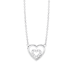 Mabina Halskette Herz Labor Diamanten Silber 925 My...