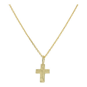 Kreuzanhänger Unisex 333 Gold strukturiert JL20-02-1414