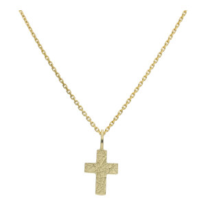 Kreuzanhänger 333 Gold Unisex JL20-02-1416 strukturiert