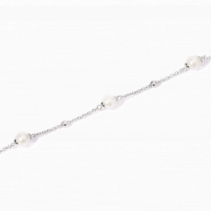 Mabina Armband Silber 925 mit Kugeln & synth. Perlen...