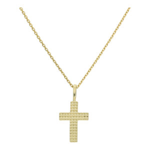 Kreuzanhänger 333 Gold JL20-02-1424 perliert Unisex
