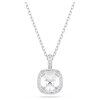 Swarovski Halskette Una 5754340 Kissenschliff, Weiß, Rhodiniert
