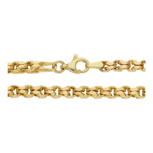Türkische Goldkette halbmassiv Gold 585 14 Karat...