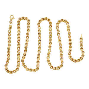 Türkische Goldkette halbmassiv Gold 585 14 Karat Second Hand 25326476 getragen, wie neu
