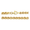 Türkische Goldkette halbmassiv Gold 585 14 Karat Second Hand 25326476 getragen, wie neu