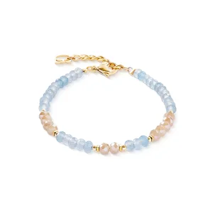 Coeur de Lion Armband Rhythm Jade Sky Gold 2043/30-0738...