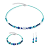 Coeur de Lion Set Wave Precious Flow 3046/50-0607 grün blau