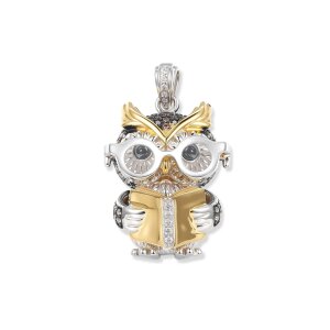Seinerzeit Silber 925 Dr. Darwin Eule SZA-3990-500 Zirkonia