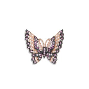 Seinerzeit Silber 925 Anhänger Joy Schmetterling...