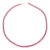 Rubin Kette Verlauf 5,7 - 3,6 mm durchmesser echt Silber Second Hand 25326478 getragen wie neu