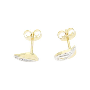 Ohrstecker Gold 333 teilrhodiniert Cubic Zirkonia...