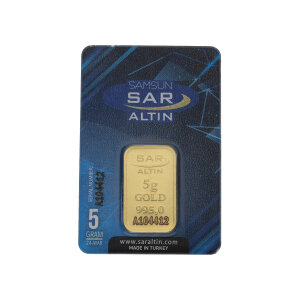 Goldbarren 995 Feingold 5 Gramm Samsun Altin Rafineri...