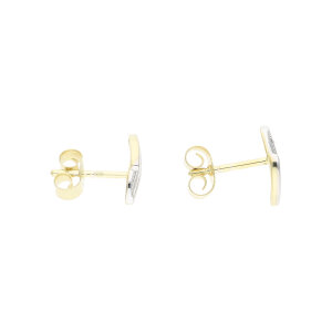 Ohrstecker Damen Gold 333 teilrhodiniert Cubic Zirkonia...