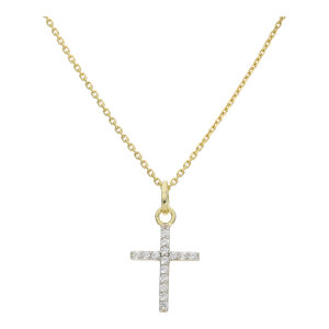 Kreuzanhänger Damen 333 Gold Zirkonia JL20-02-1439...