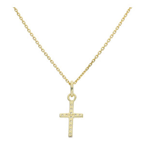 Kreuzanhänger Damen 333 Gold Zirkonia JL20-02-1443...