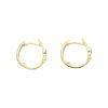 Damen Creolen 333 Gelbgold Saphir Zirkonia JL20-06-1449  mattiert JuwelmaLux