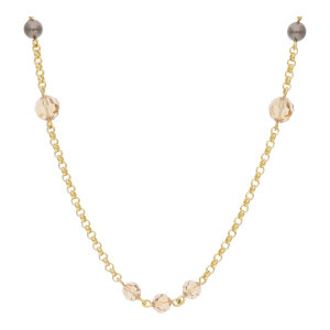 Kette Swarovski Damen Kristalle Perlen Second Hand wie...