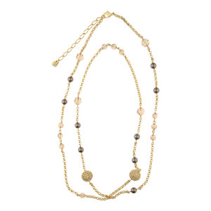 Kette Swarovski Damen Kristalle Perlen Second Hand wie neu 25326491 getragen