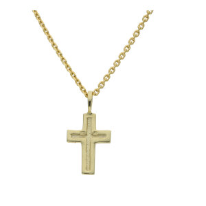 Kreuz Anhänger Gold 333 strukturiert JL20-02-1440...