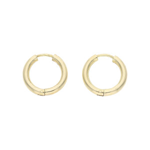 Leichte Creolen mit Scharniere Gold 333 Second Hand...