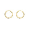 Leichte Creolen mit Scharniere Gold 333 Second Hand 25326492 getragen wie neu