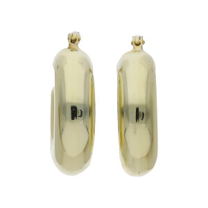 Leichte Gold Creolen 585 Second Hand 25326494 getragen...